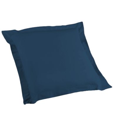 Taie d'oreiller biolina en coton biologique bleu 63x63