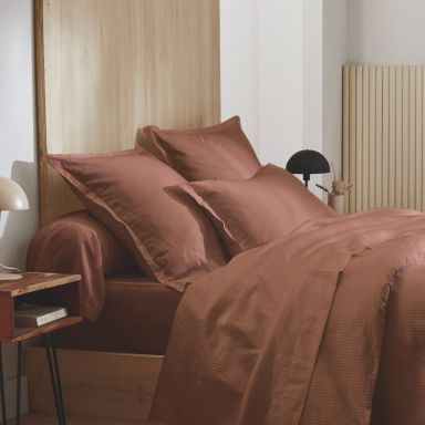 Taie d'oreiller Grand Hôtel 50x70 Marron Tradilinge 