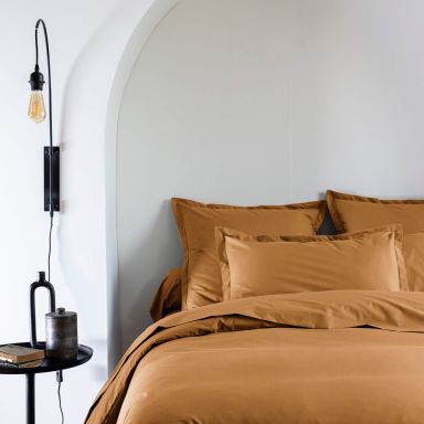 Taie d'oreiller coton percale Jaune 65x65 - SOMEO