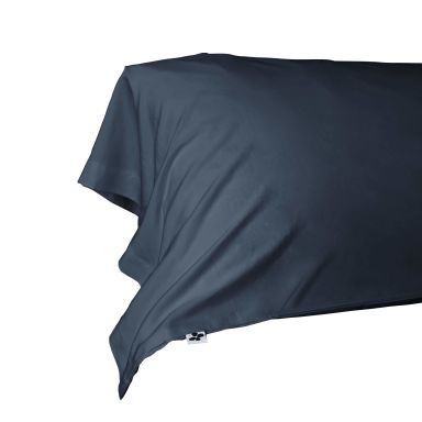 Taie de traversin en bambou 85x185 cm bleu