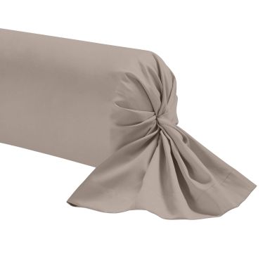 Taie de traversin percale lin 90 cm