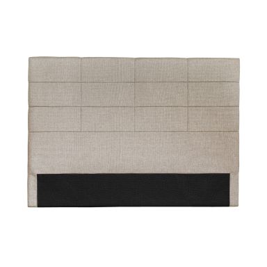 Tête de lit déco aspect quadrillé beige