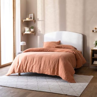 Tête de lit déco bouclette 145 cm blanc