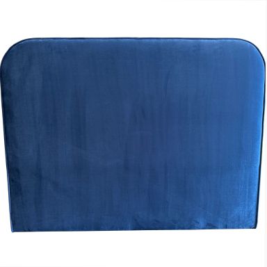 Tête de lit Marsella en velours bleu 145x120cm - Terre de Nuit