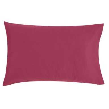 Taie d'oreiller bébé coton bio lie de vin 40x60
