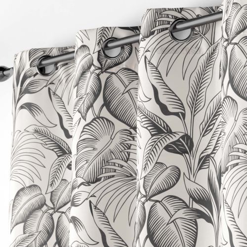 Rideau à œillets polyester naturel