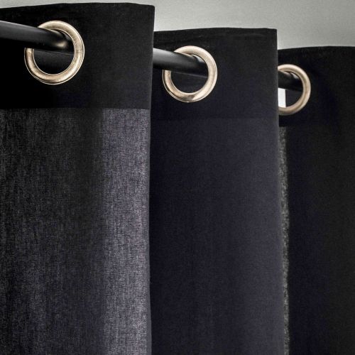 Rideau à œillets Today Gold is Black 140x240