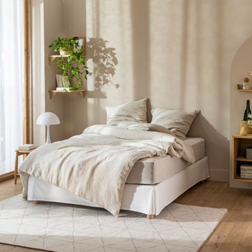 Cache sommier integral ecru ambiance
