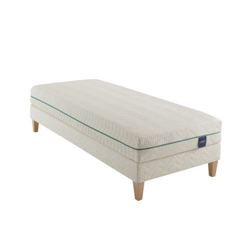 Ensemble matelas naturel latex naturel, sommier et pieds Aube 700 - SOMEO