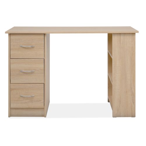 Bureau avec 3 tiroirs et niches de rangement pour studio moderne