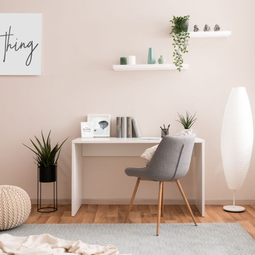 Bureau en bois blanc - BU7108