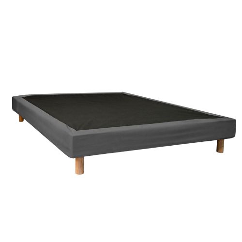 Cache-sommier anthracite RONDA 140x190 cm - SOMEO