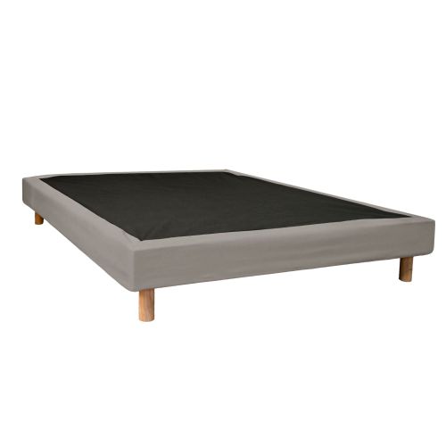 Cache-sommier beige RONDA 180x200 cm - SOMEO