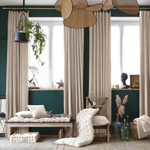 Rideau velours Thym 140x270 cm