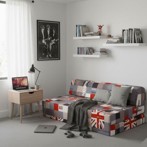 Chauffeuse convertible 2 places en mousse London - Terre de Nuit