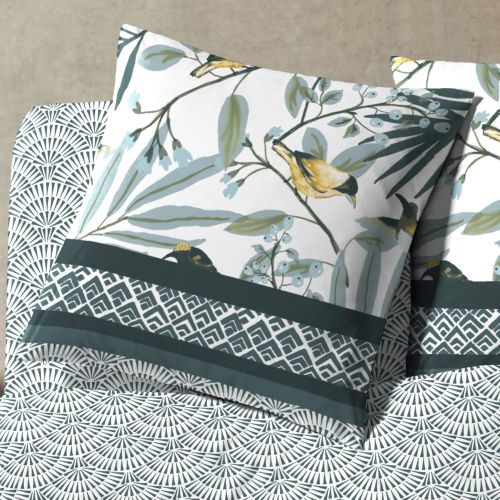 Parure de lit Colibri Vert