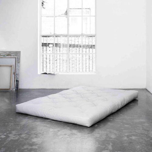 Lit futon JAPAN naturel 180x200 + matelas futon COMPFORT écru