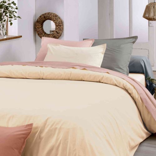 Housse de couette 100% coton biologique dune - Tradilinge