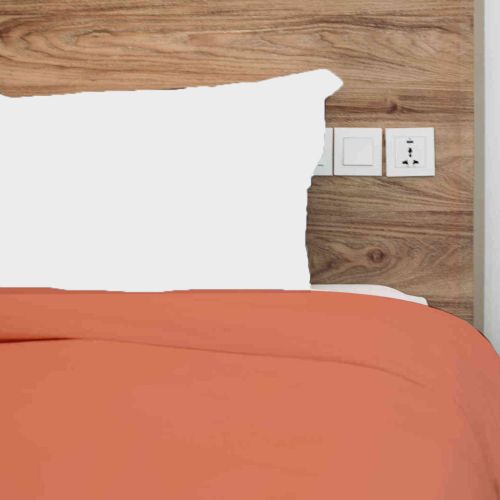 Housse de couette 100% coton corail - Tradilinge