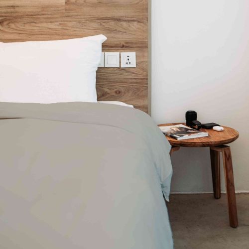 Housse de couette 100% coton beige - Tradilinge