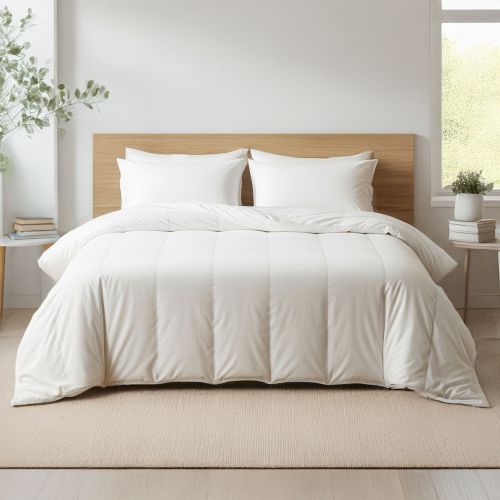 Pack couette tempérée mi-saison et oreiller moelleux 