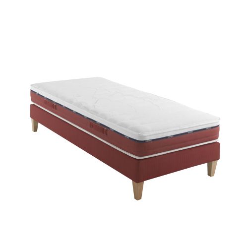 Ensemble matelas 100% latex, sommier et pieds Crépuscule 600 - SOMEO