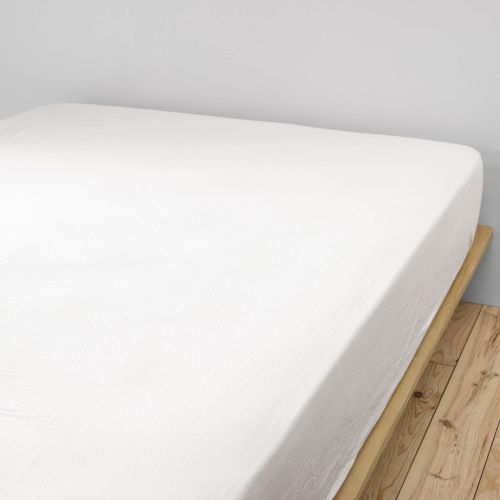 Drap housse double gaze de coton