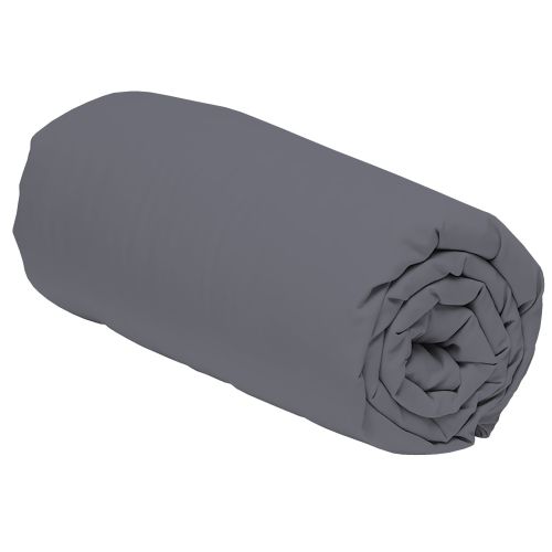 Drap housse Satin Gris Perle