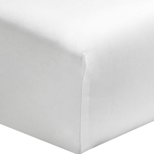 Drap housse percale blanc bonnet 40 cm