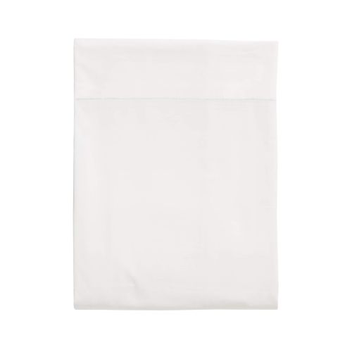 Drap plat blanc 100% coton biologique