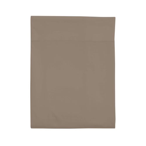 Drap plat taupe 100% coton biologique