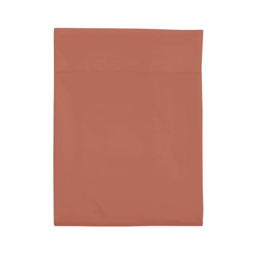 Drap plat 100% coton terracotta 180x290 cm