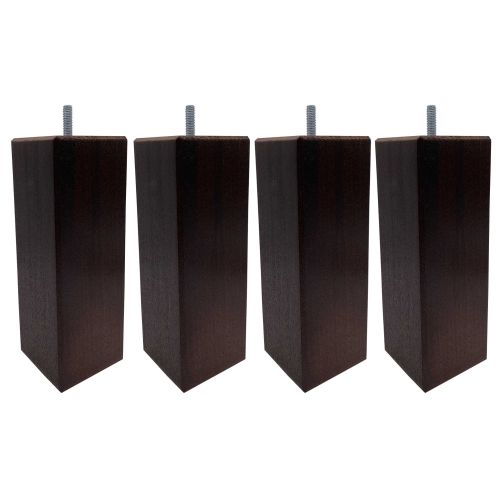 4 pieds carrés bois wengué 20 cm