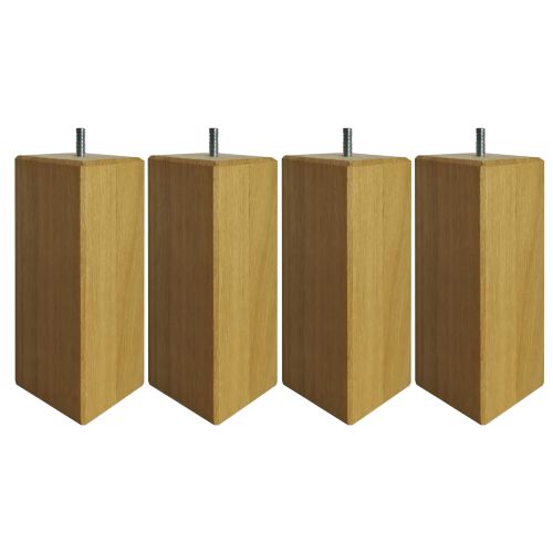 4 pieds carrés chêne massif 20 cm