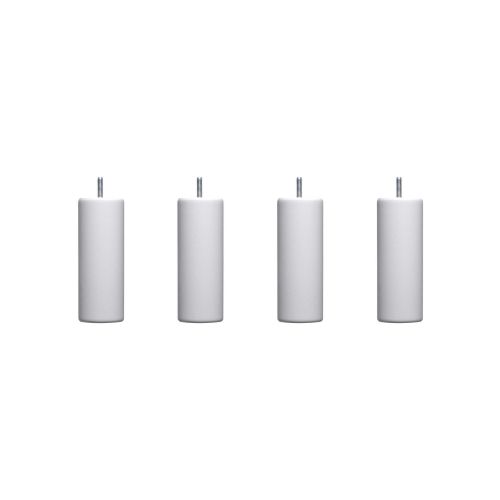 4 pieds cylindriques bois naturel