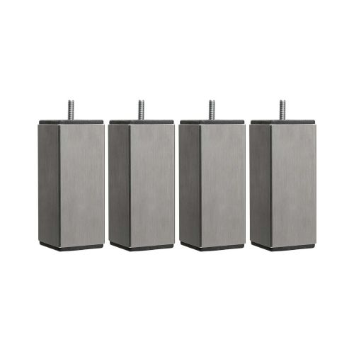 4 pieds carrés inox 15 cm