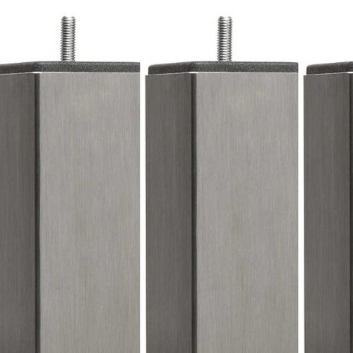 4 pieds carrés inox 20 cm zoom