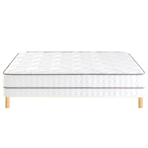 Ensemble Merinos matelas ressorts ensachés Morning Routine, sommier Twist et pieds 80x200