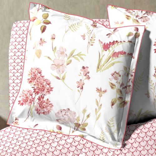 Parure de lit Hortensia rose