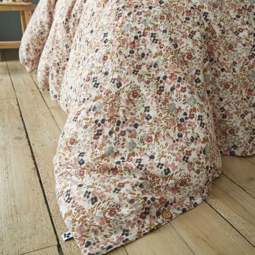 Parure de lit gaze de coton imprimé floral