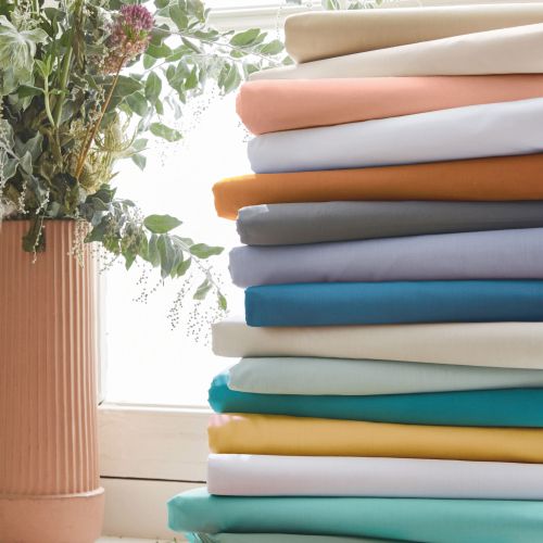 Taie de traversin 100% percale 86x140 moka - Tradilinge
