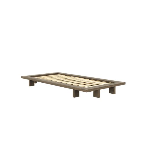 Lit Futon JAPAN en pin massif 120x200 Bois foncé
