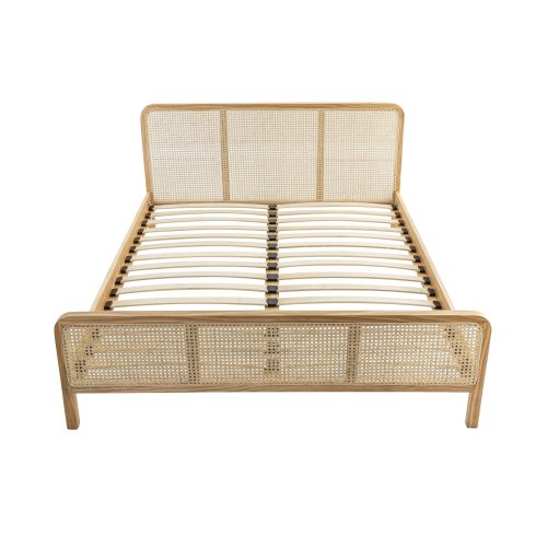 Lit adulte cannage naturel