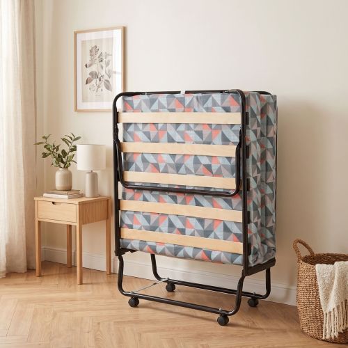 Lit d'appoint pliant sur roulettes avec matelas - Terre de Nuit