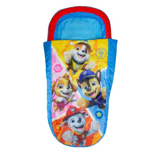 Détail face du lit gonflable 2-en-1 ReadyBed Paw Patrol de face sur fond blanc