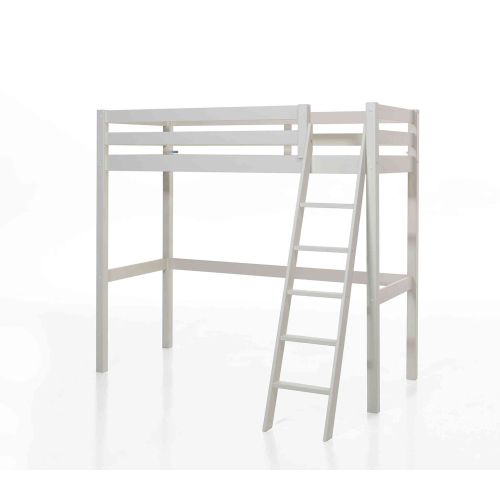 Lit Mezzanine Blanc Laqué 90x200 - Terre de Nuit