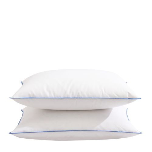 Lot de 2 oreillers moelleux/ferme duvet de canard Someo
