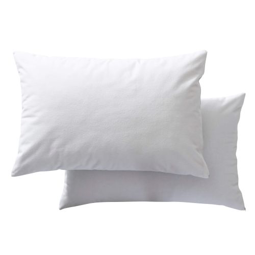 Lot de 2 protège oreillers molleton imperméable 100% coton bio - SOMEO 50x70