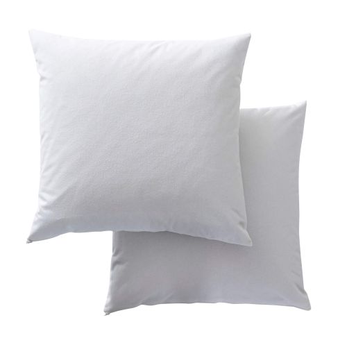 Lot de 2 protège oreillers molleton imperméable 100% coton bio - SOMEO 65x65