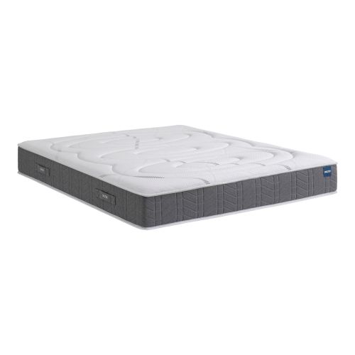 Packshot du matelas 80x200 cm Bultex Mousse Ultimum sur fond blanc, vue en angle